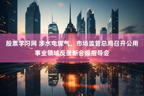 股票学习网 涉水电煤气，市场监管总局召开公用事业领域反垄断合规指导会